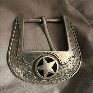 TEXAS SEAL Engraved BELT BUCKLE   One INCH Width Fine Detail